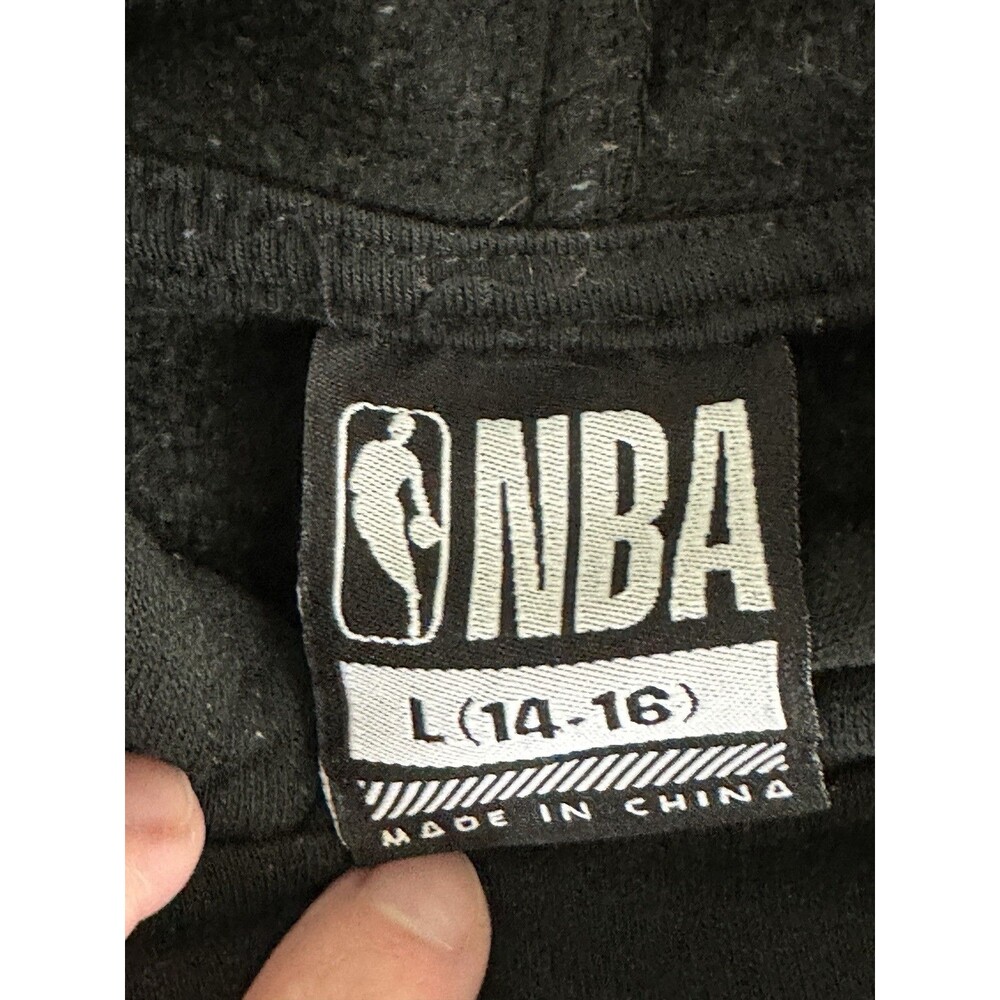 NBA Boys Youth Large (14-16) Camo Colorblock Pullover Hoodie - Black/Green - Picture 8 of 8